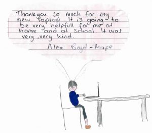 Alex Boyd-Thorpe thank you letter